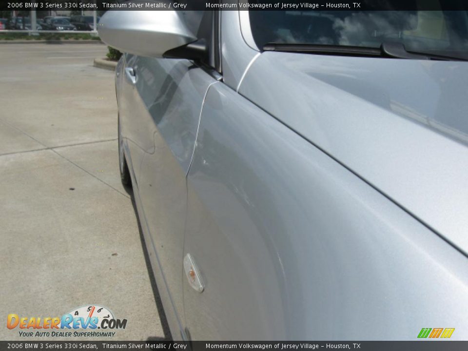 2006 BMW 3 Series 330i Sedan Titanium Silver Metallic / Grey Photo #3