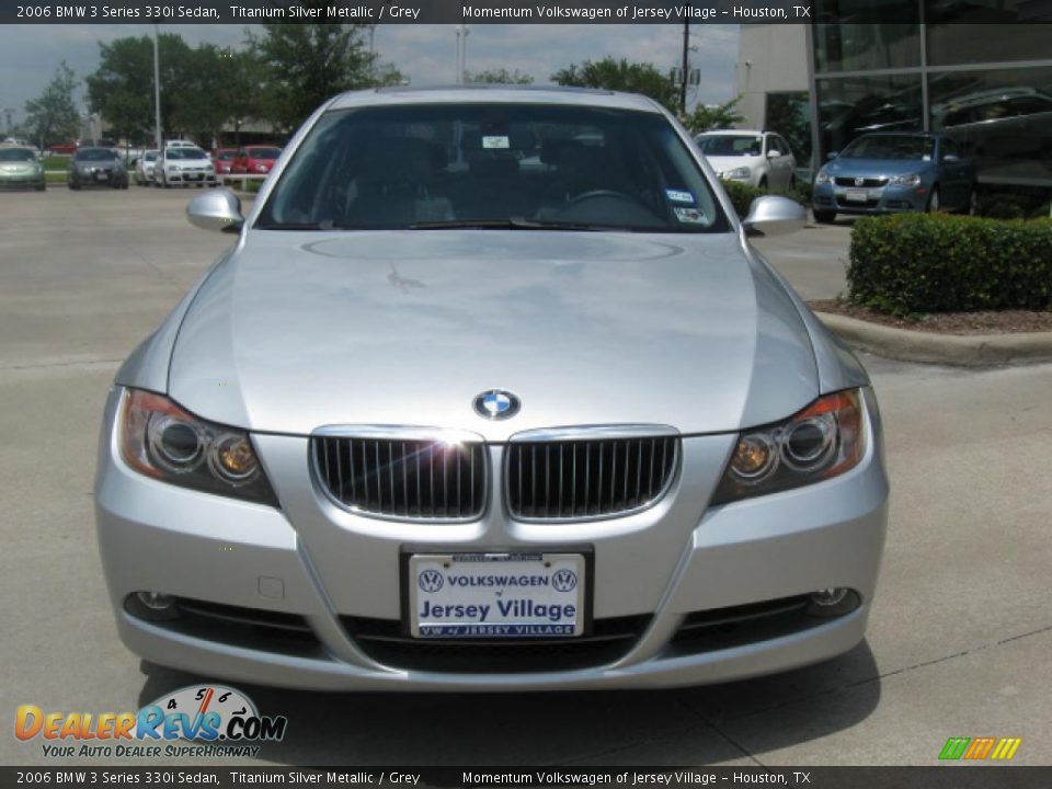 2006 BMW 3 Series 330i Sedan Titanium Silver Metallic / Grey Photo #4