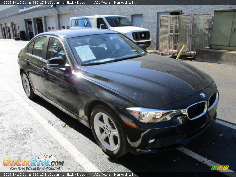 2015 BMW 3 Series 320i xDrive Sedan Jet Black / Black Photo #7