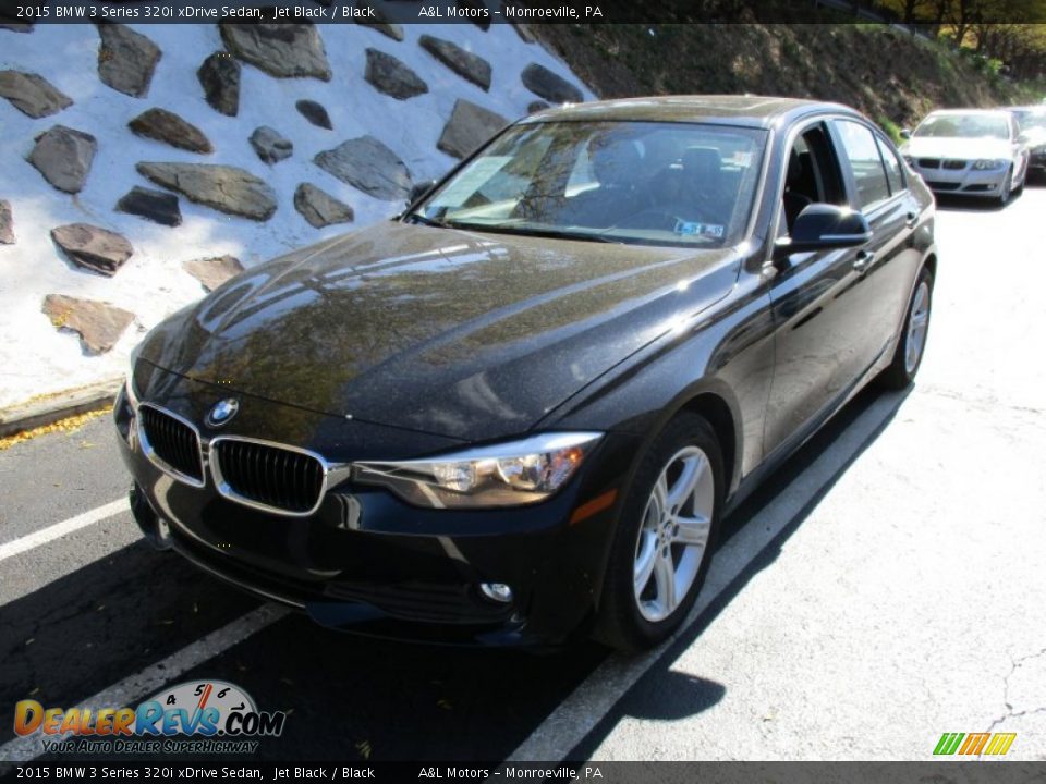 2015 BMW 3 Series 320i xDrive Sedan Jet Black / Black Photo #9