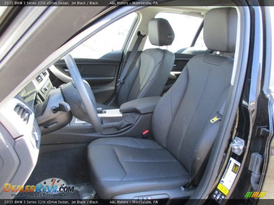 2015 BMW 3 Series 320i xDrive Sedan Jet Black / Black Photo #12