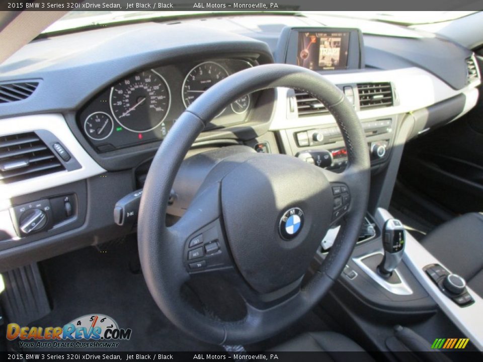 2015 BMW 3 Series 320i xDrive Sedan Jet Black / Black Photo #14