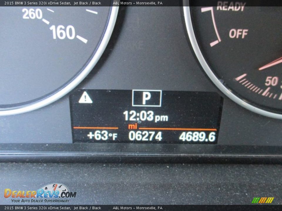 2015 BMW 3 Series 320i xDrive Sedan Jet Black / Black Photo #20