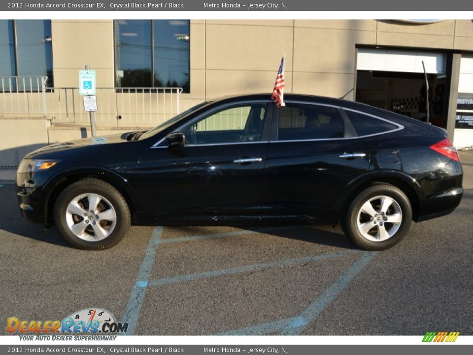 2012 Honda Accord Crosstour EX Crystal Black Pearl / Black Photo #6