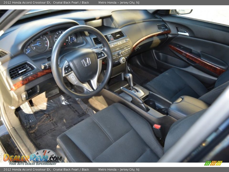 2012 Honda Accord Crosstour EX Crystal Black Pearl / Black Photo #11