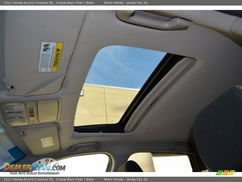 2012 Honda Accord Crosstour EX Crystal Black Pearl / Black Photo #13