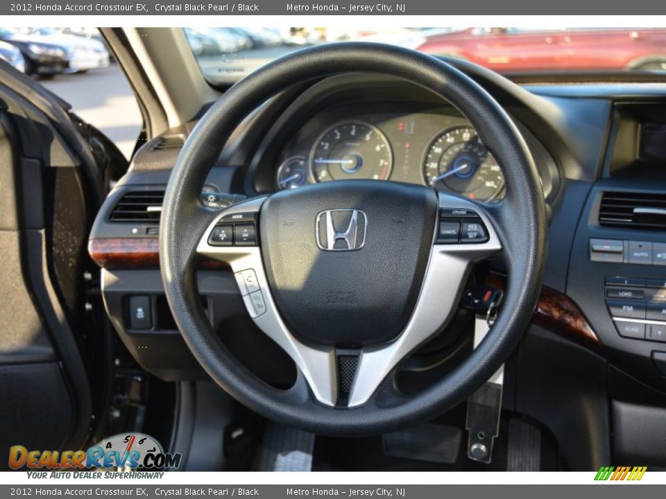 2012 Honda Accord Crosstour EX Crystal Black Pearl / Black Photo #17