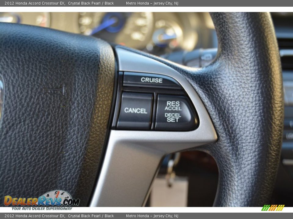 2012 Honda Accord Crosstour EX Crystal Black Pearl / Black Photo #19