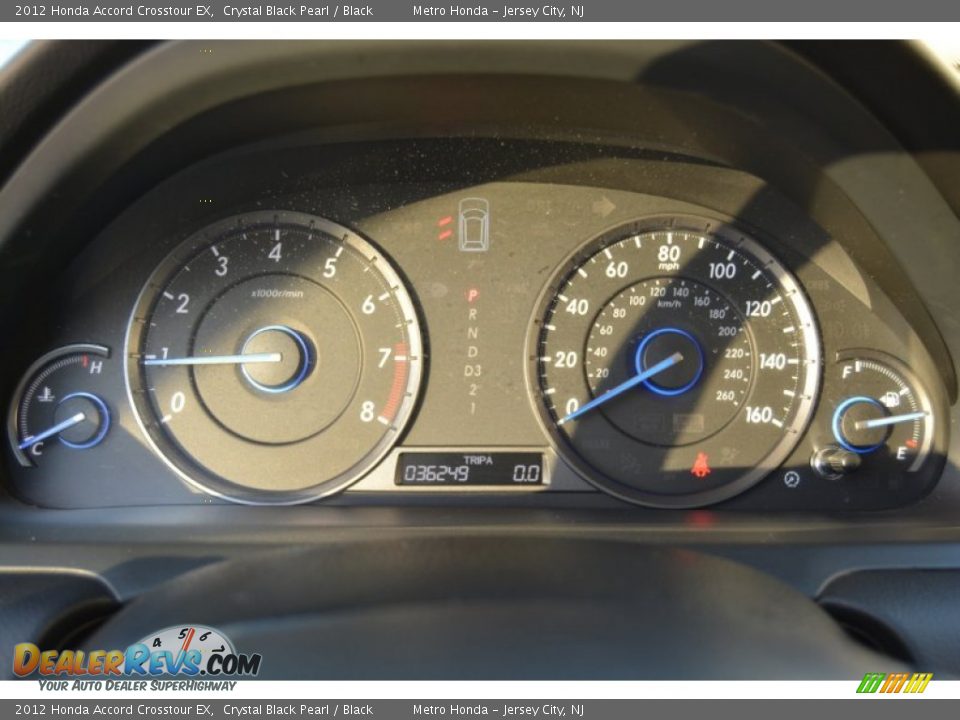 2012 Honda Accord Crosstour EX Crystal Black Pearl / Black Photo #20