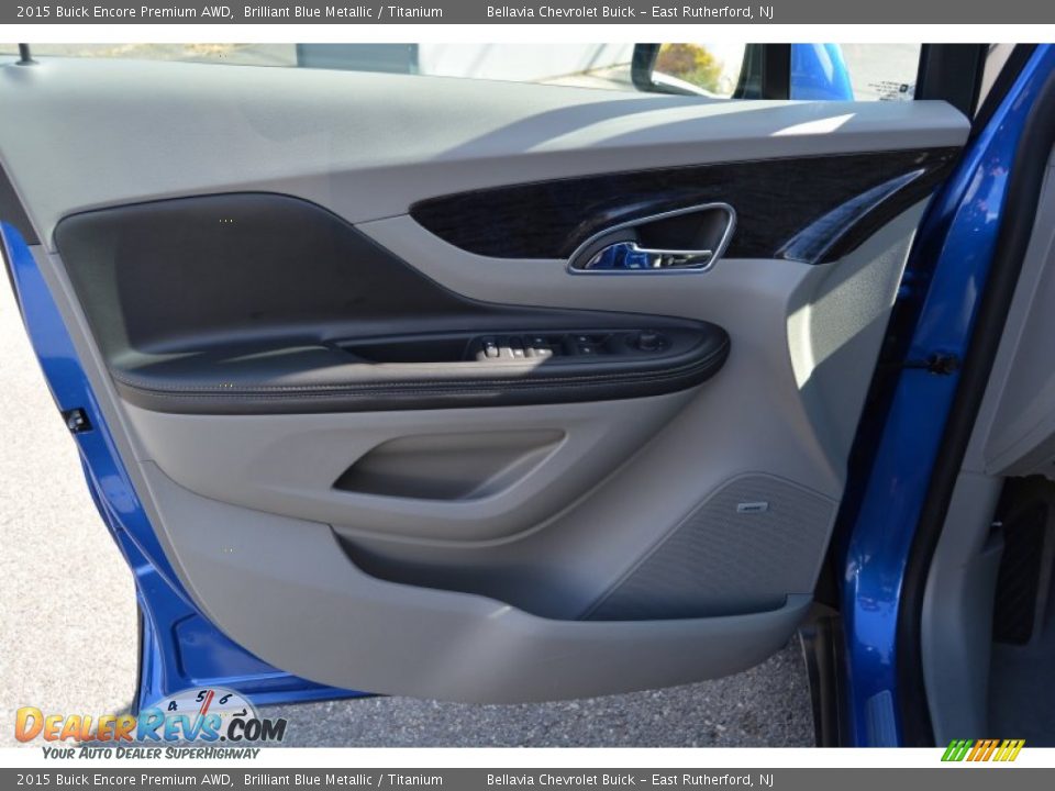 2015 Buick Encore Premium AWD Brilliant Blue Metallic / Titanium Photo #6