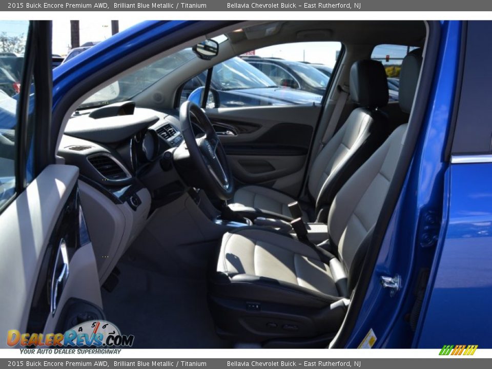 2015 Buick Encore Premium AWD Brilliant Blue Metallic / Titanium Photo #9