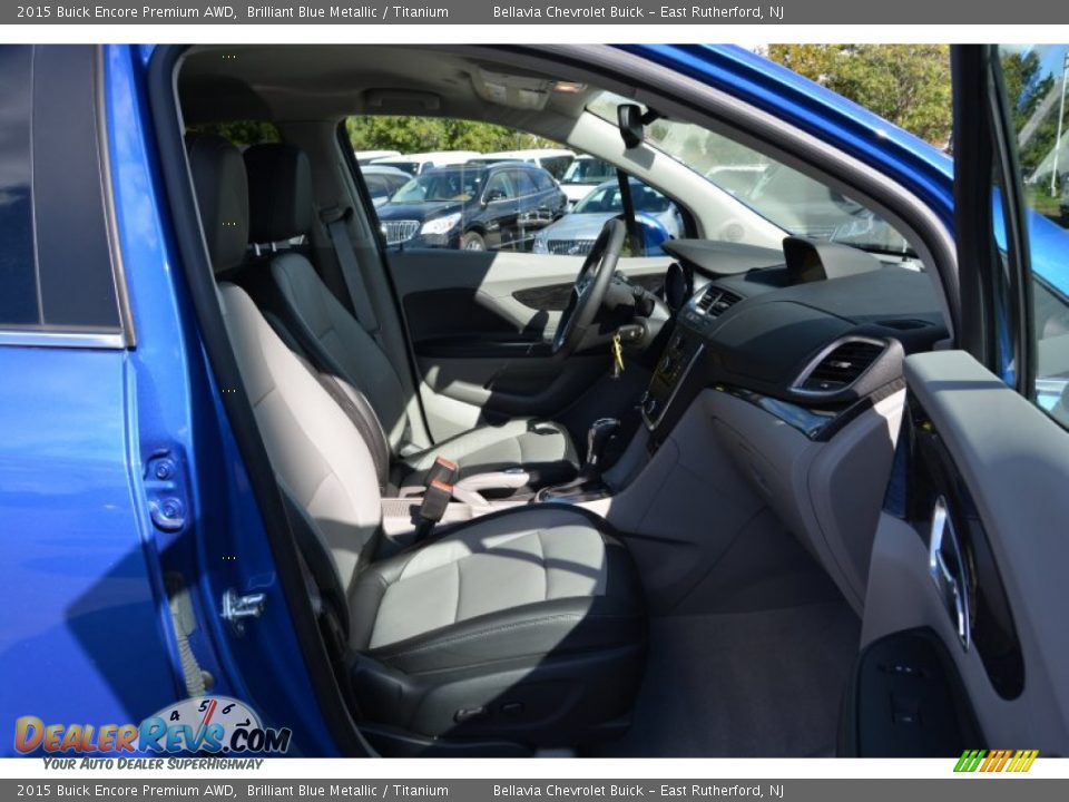 2015 Buick Encore Premium AWD Brilliant Blue Metallic / Titanium Photo #11