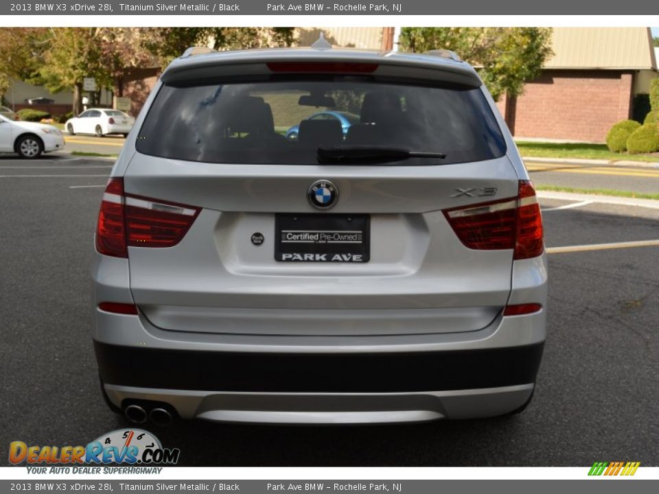 2013 BMW X3 xDrive 28i Titanium Silver Metallic / Black Photo #4