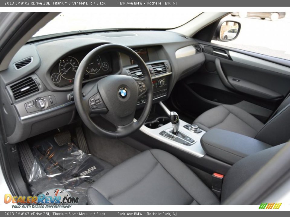 2013 BMW X3 xDrive 28i Titanium Silver Metallic / Black Photo #10