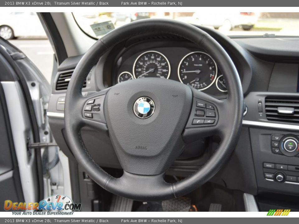 2013 BMW X3 xDrive 28i Titanium Silver Metallic / Black Photo #18