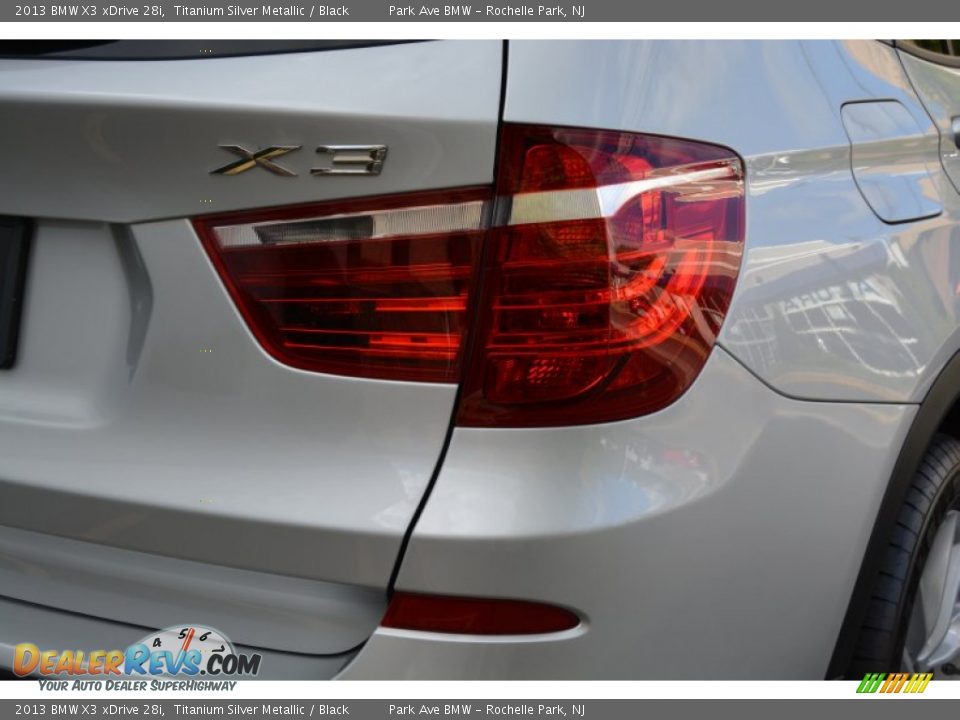 2013 BMW X3 xDrive 28i Titanium Silver Metallic / Black Photo #23