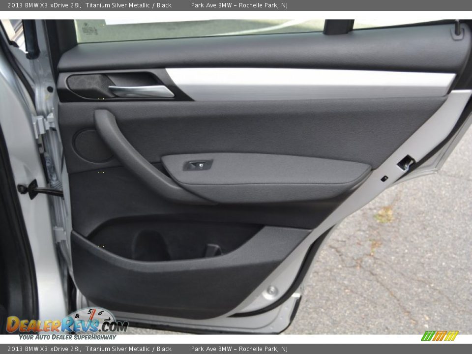 2013 BMW X3 xDrive 28i Titanium Silver Metallic / Black Photo #24