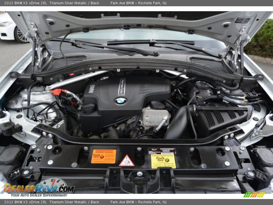 2013 BMW X3 xDrive 28i Titanium Silver Metallic / Black Photo #30