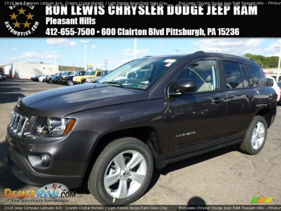 2016 Jeep Compass Latitude 4x4 Granite Crystal Metallic / Light Pebble Beige/Dark Slate Gray Photo #1