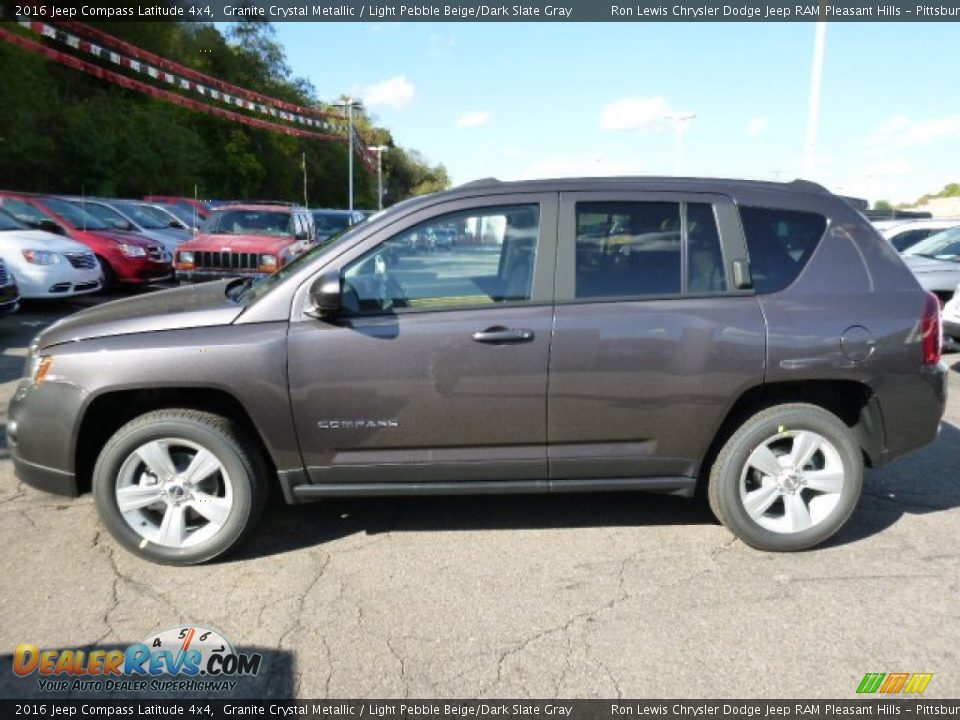 2016 Jeep Compass Latitude 4x4 Granite Crystal Metallic / Light Pebble Beige/Dark Slate Gray Photo #2