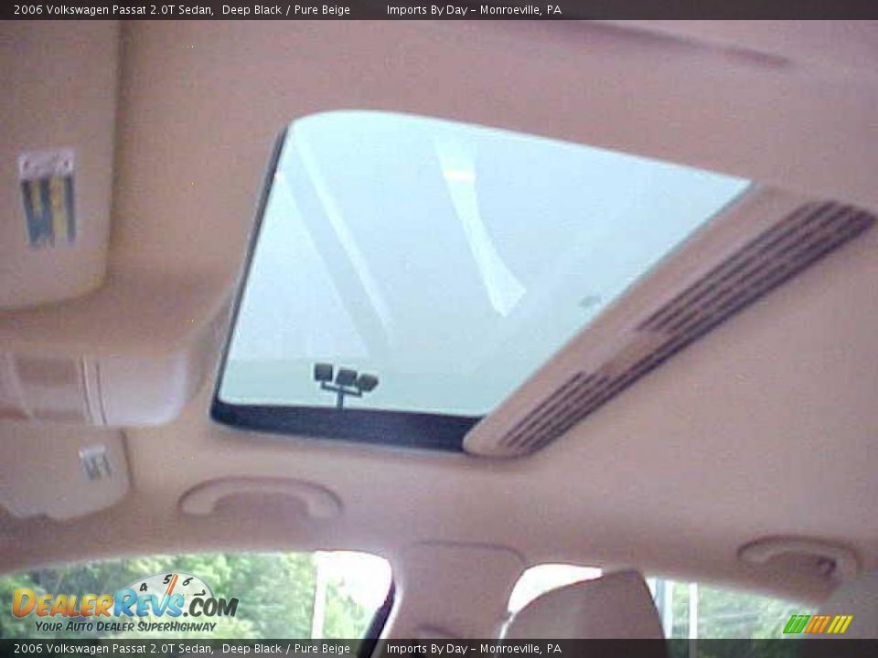 2006 Volkswagen Passat 2.0T Sedan Deep Black / Pure Beige Photo #14