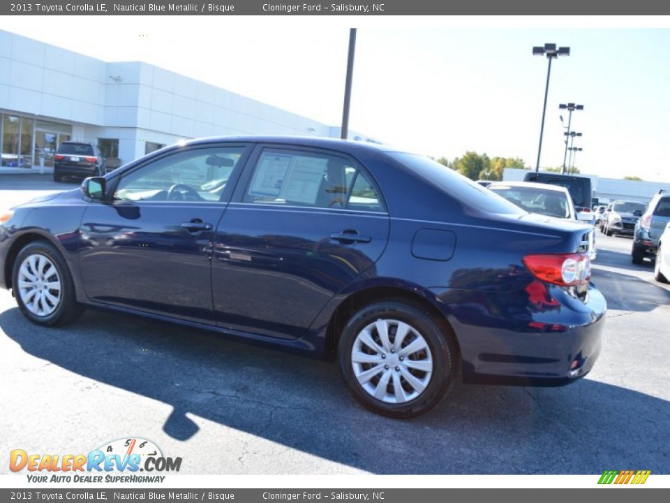 2013 Toyota Corolla LE Nautical Blue Metallic / Bisque Photo #5