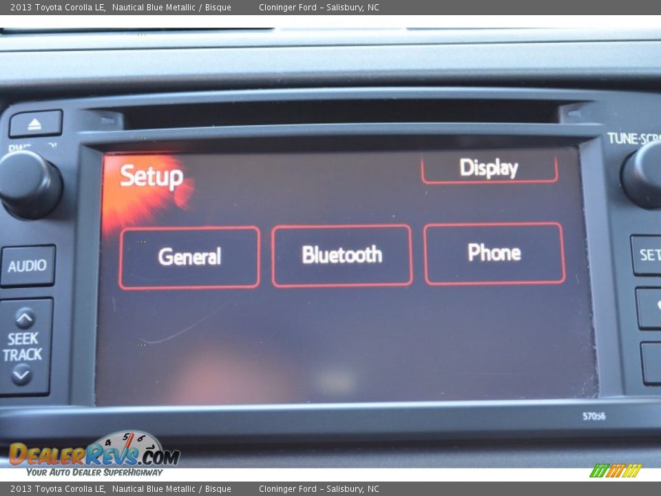 2013 Toyota Corolla LE Nautical Blue Metallic / Bisque Photo #20