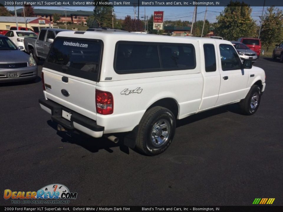 2009 Ford Ranger XLT SuperCab 4x4 Oxford White / Medium Dark Flint Photo #2