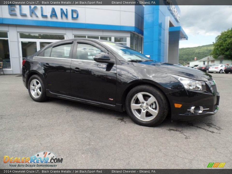 2014 Chevrolet Cruze LT Black Granite Metallic / Jet Black/Sport Red Photo #1