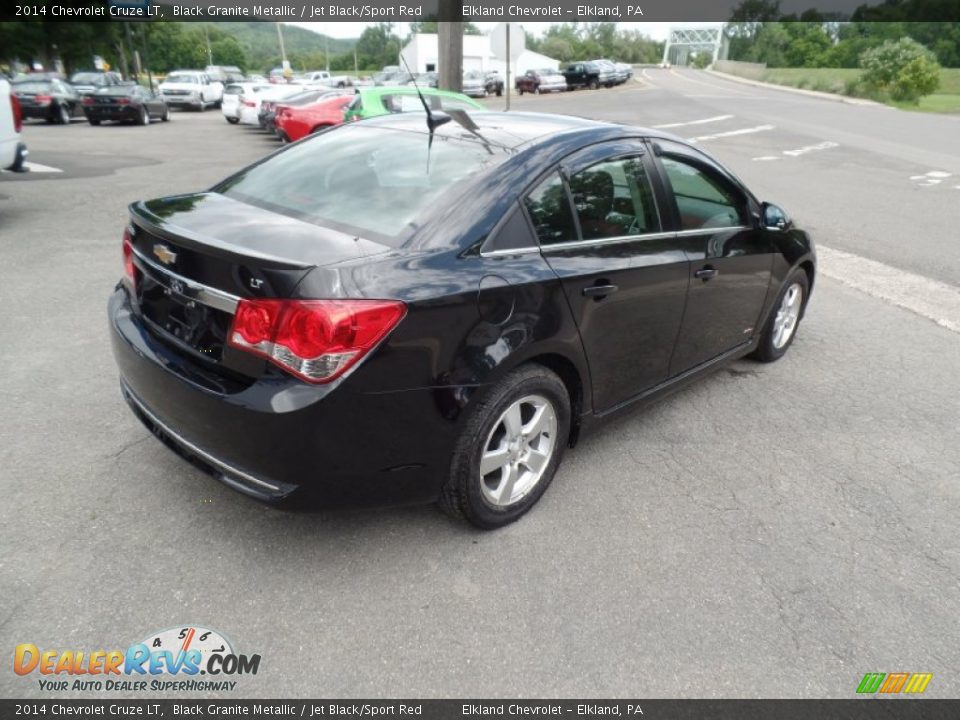 2014 Chevrolet Cruze LT Black Granite Metallic / Jet Black/Sport Red Photo #3