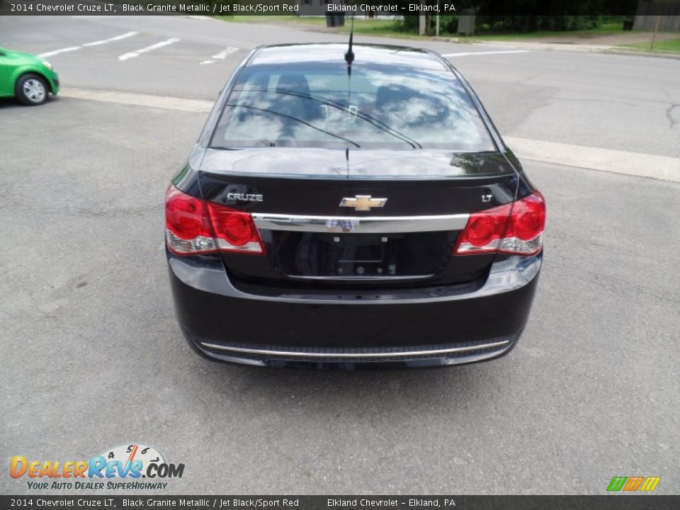 2014 Chevrolet Cruze LT Black Granite Metallic / Jet Black/Sport Red Photo #4