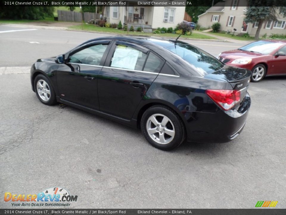 2014 Chevrolet Cruze LT Black Granite Metallic / Jet Black/Sport Red Photo #5