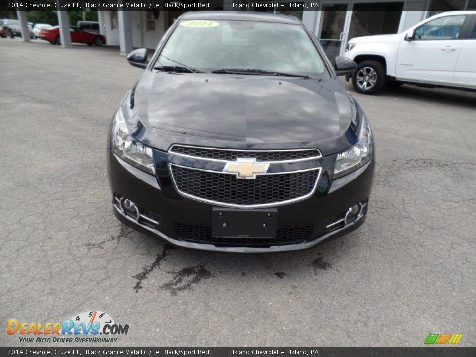 2014 Chevrolet Cruze LT Black Granite Metallic / Jet Black/Sport Red Photo #8