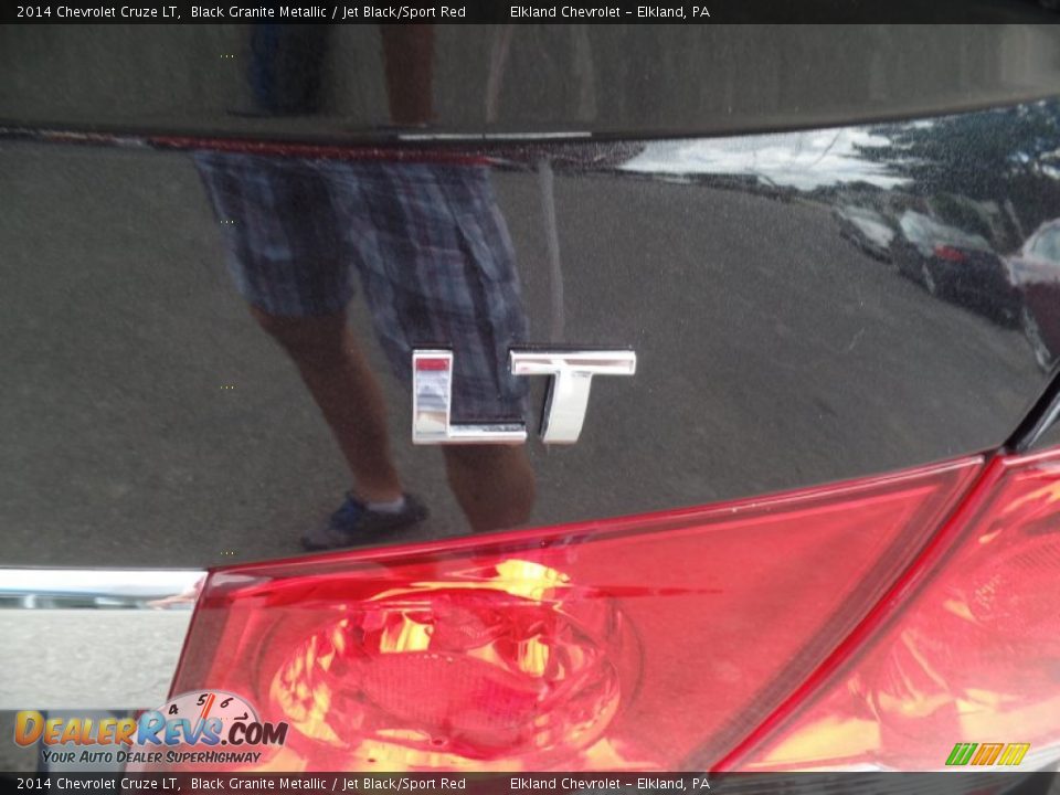 2014 Chevrolet Cruze LT Black Granite Metallic / Jet Black/Sport Red Photo #14