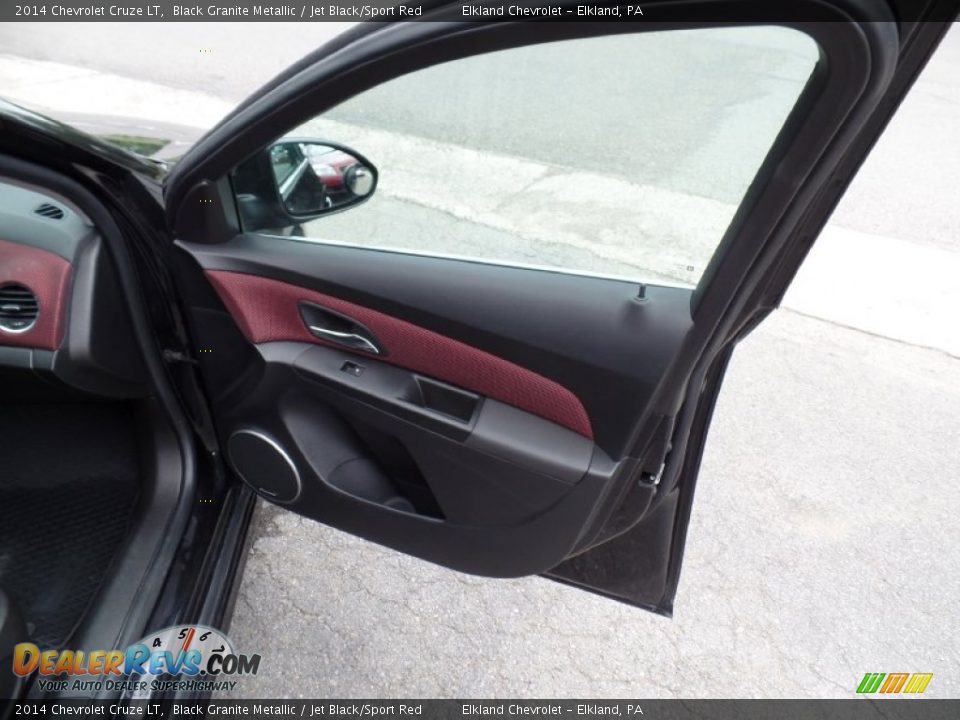 2014 Chevrolet Cruze LT Black Granite Metallic / Jet Black/Sport Red Photo #18