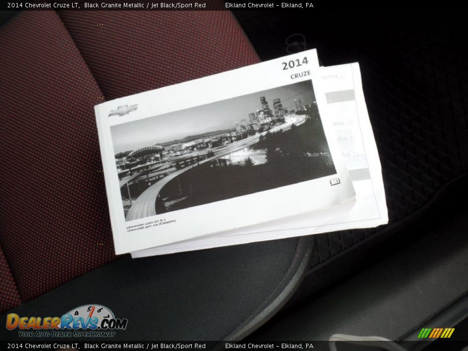 2014 Chevrolet Cruze LT Black Granite Metallic / Jet Black/Sport Red Photo #20