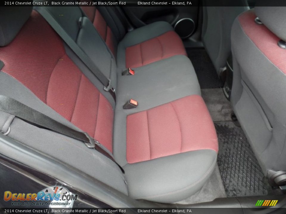 2014 Chevrolet Cruze LT Black Granite Metallic / Jet Black/Sport Red Photo #22