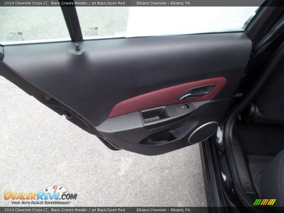 2014 Chevrolet Cruze LT Black Granite Metallic / Jet Black/Sport Red Photo #24