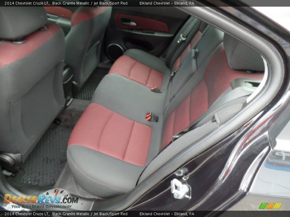 2014 Chevrolet Cruze LT Black Granite Metallic / Jet Black/Sport Red Photo #25