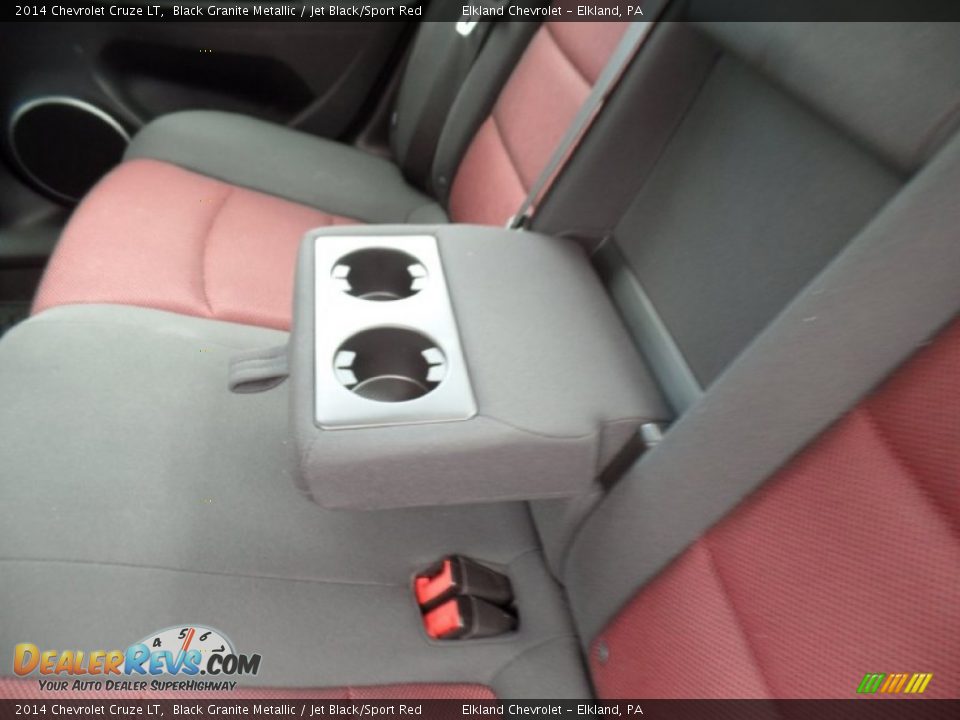 2014 Chevrolet Cruze LT Black Granite Metallic / Jet Black/Sport Red Photo #27