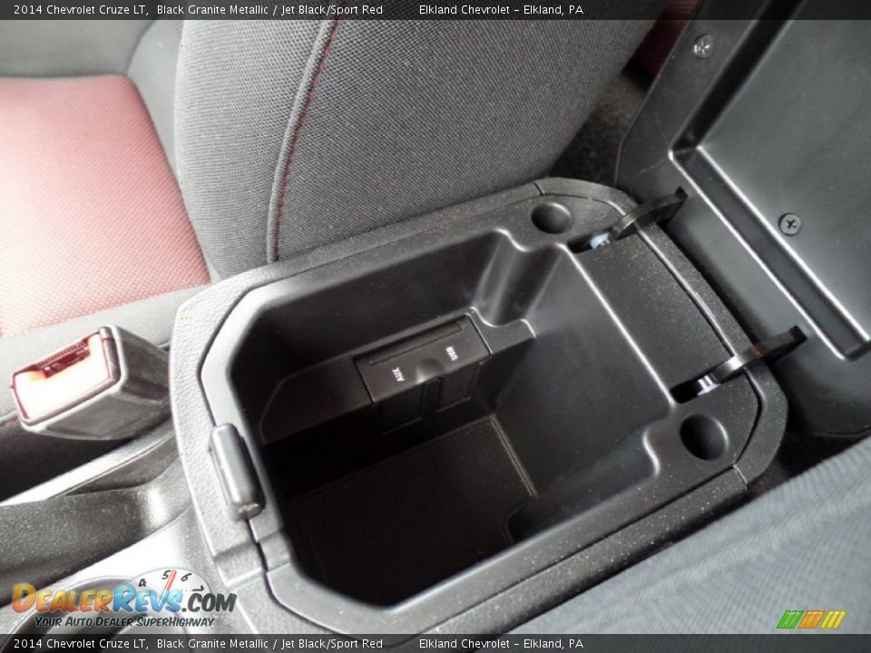 2014 Chevrolet Cruze LT Black Granite Metallic / Jet Black/Sport Red Photo #34