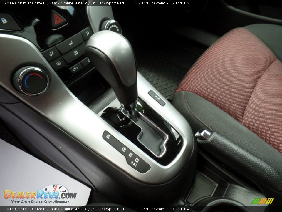 2014 Chevrolet Cruze LT Black Granite Metallic / Jet Black/Sport Red Photo #35