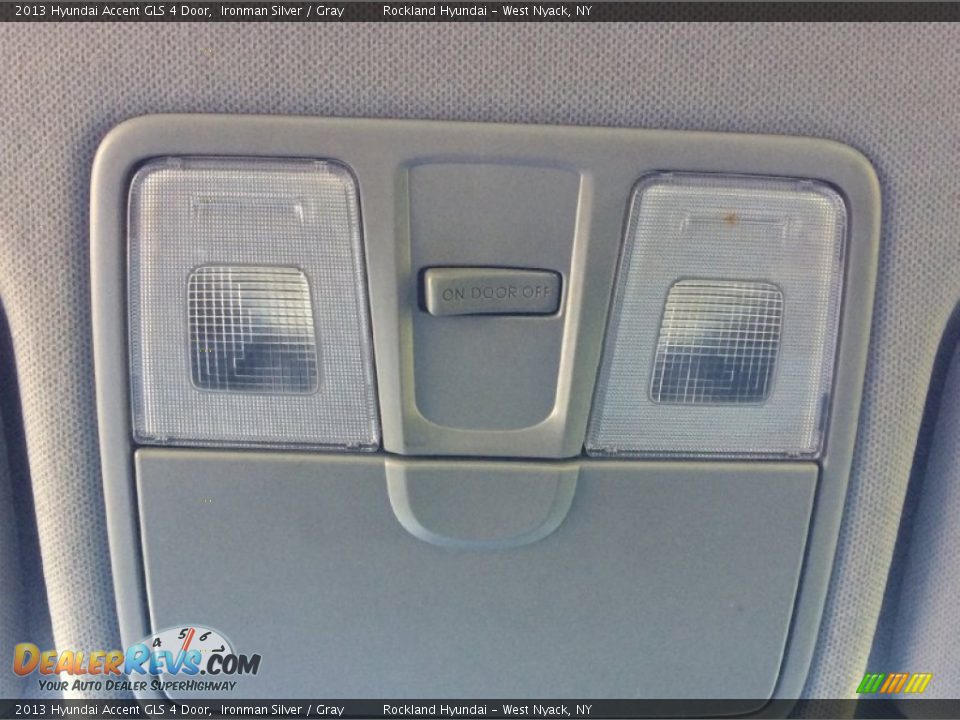 2013 Hyundai Accent GLS 4 Door Ironman Silver / Gray Photo #12