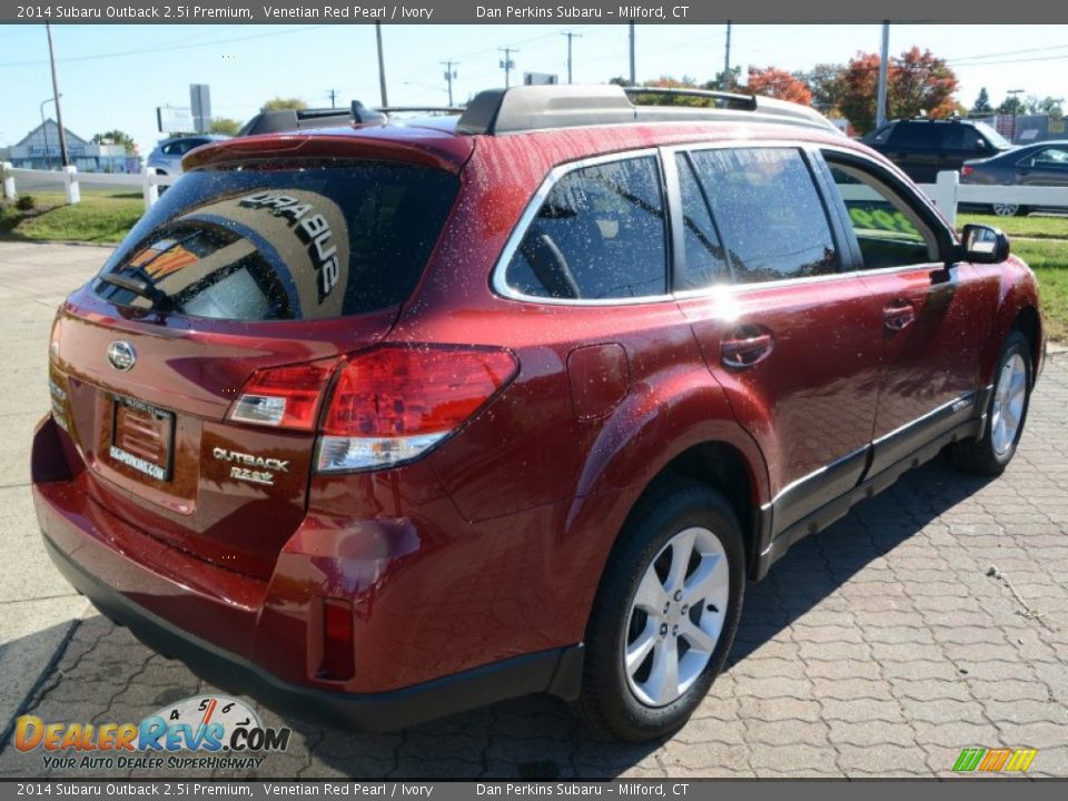 2014 Subaru Outback 2.5i Premium Venetian Red Pearl / Ivory Photo #6