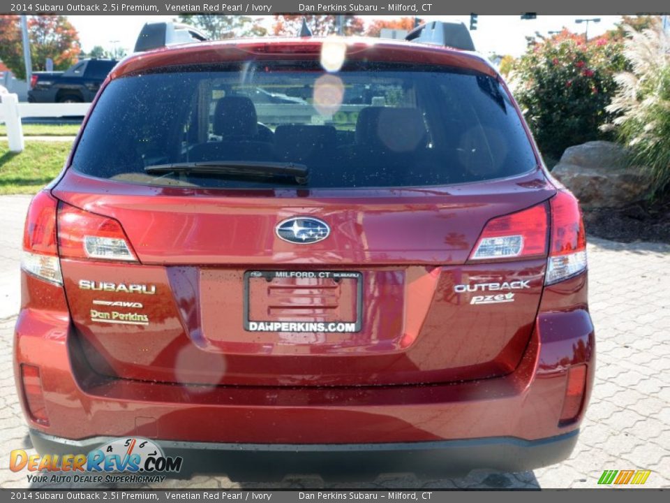 2014 Subaru Outback 2.5i Premium Venetian Red Pearl / Ivory Photo #7