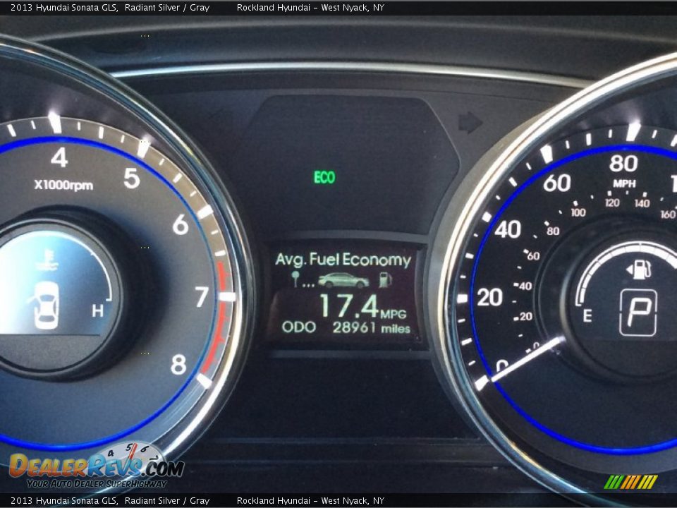 2013 Hyundai Sonata GLS Radiant Silver / Gray Photo #20