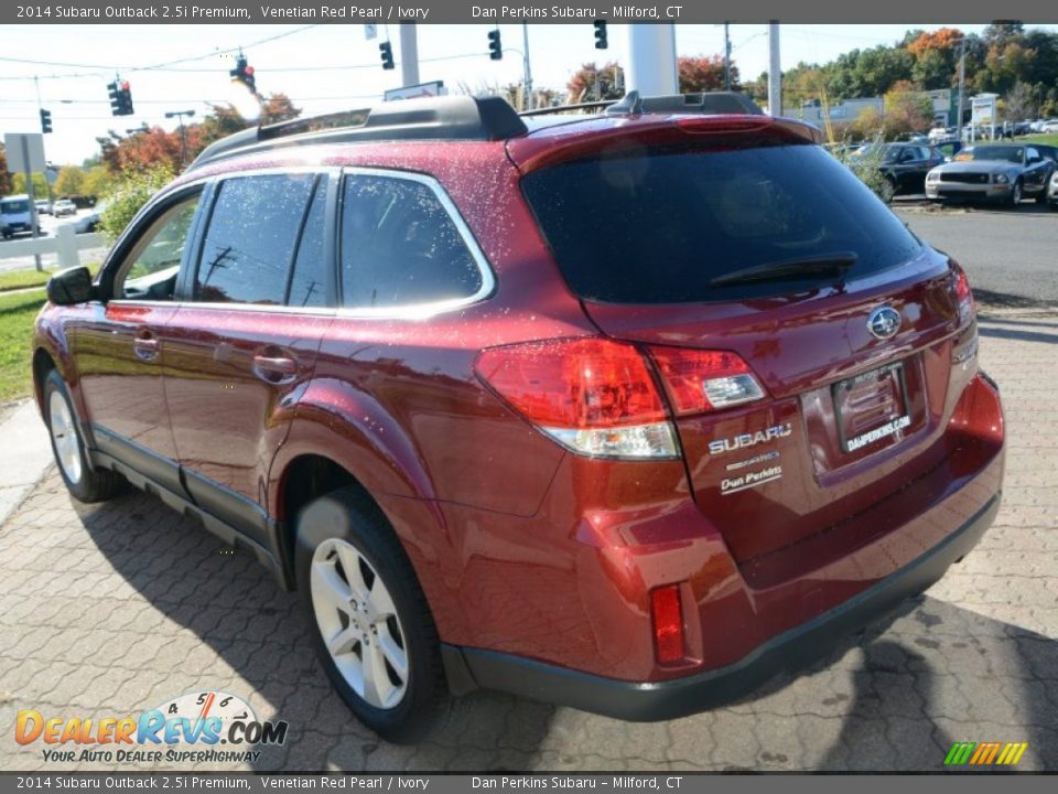 2014 Subaru Outback 2.5i Premium Venetian Red Pearl / Ivory Photo #10