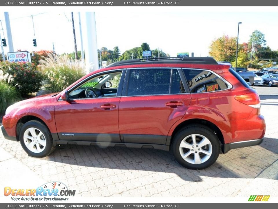 2014 Subaru Outback 2.5i Premium Venetian Red Pearl / Ivory Photo #11