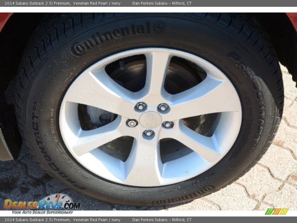 2014 Subaru Outback 2.5i Premium Venetian Red Pearl / Ivory Photo #19