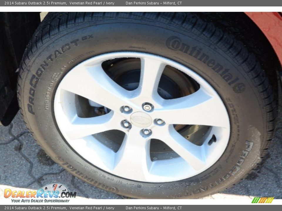 2014 Subaru Outback 2.5i Premium Venetian Red Pearl / Ivory Photo #20